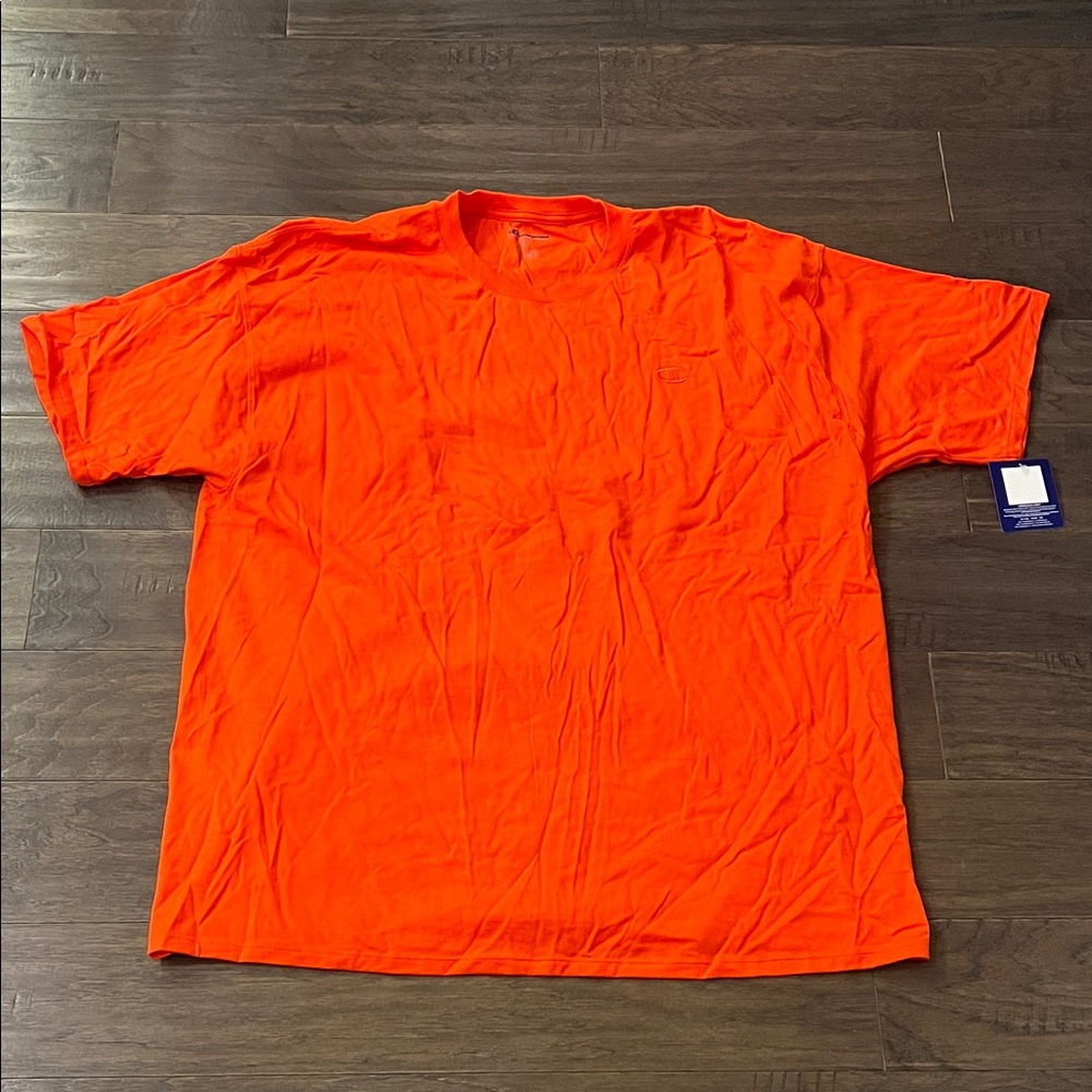 Champion T Shirt orange new Mens Size XXL